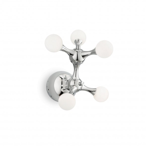 Ideal Lux 022277 mennyezetre szerelhető és fali lámpa Nodi 5x20W | G4 - króm, fehér