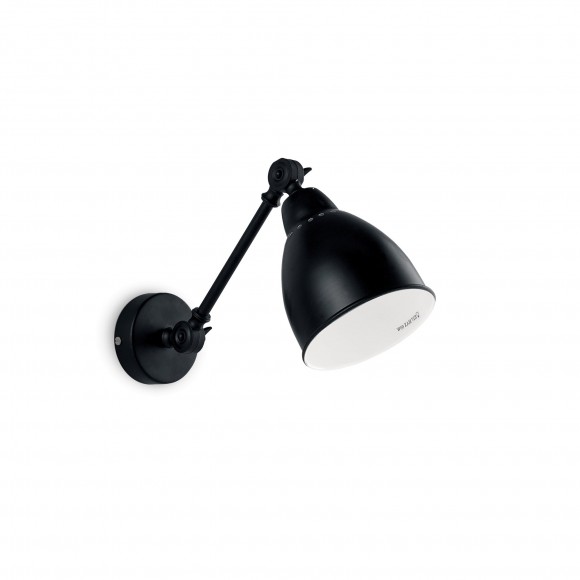 Ideal Lux 027852 fali lámpa Newton 1x60W|E27 - fekete