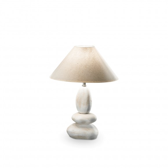 Ideal Lux 034935 asztali lámpa Dolomiti Small 1x60W|E27 - bézsszínű