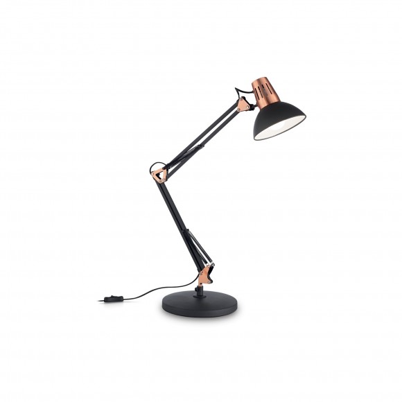 Ideal Lux 061191 asztali lámpa Wally Nero 1x40W|E27 - fekete