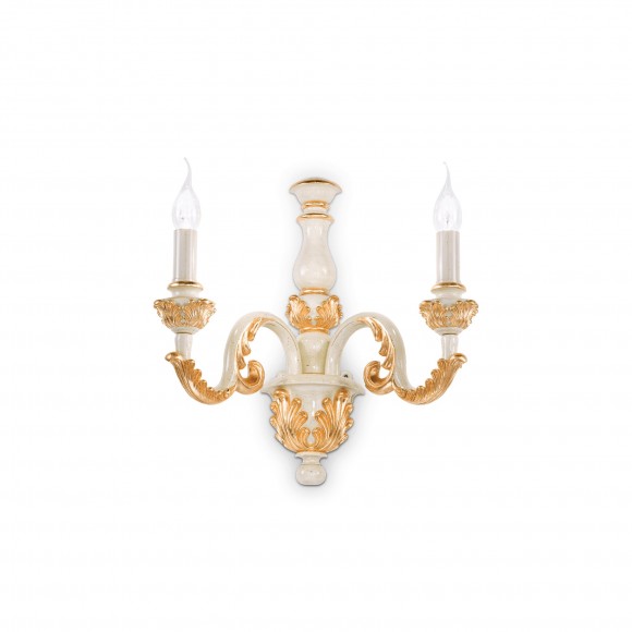 Ideal Lux 075280 fali lámpa Giglio Oro 2x40W|E14 - aranyszínű