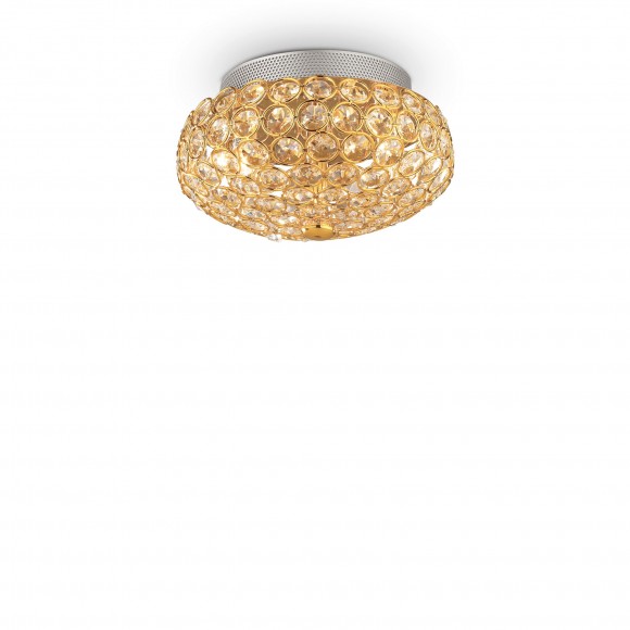 Ideal Lux 075402 mennyezeti függőlámpa King 3x40W|G9 - aranyszínű