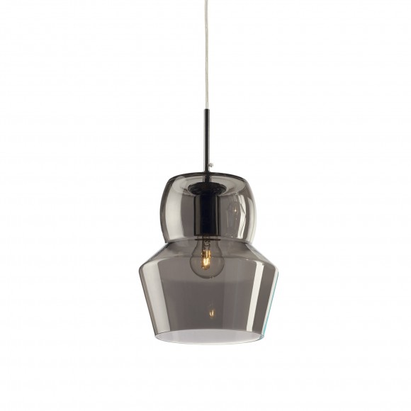 Ideal Lux 088938 mennyezeti függőlámpa Zeno Big Grigio 1x60W|E27 - füstüveg