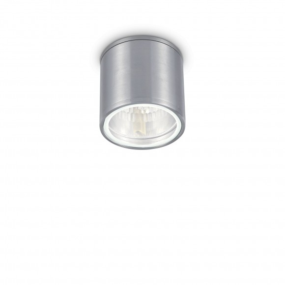 Ideal Lux 092324 kültéri mennyezeti lámpa Gun Alluminio 1x28W|GU10|IP44 - ezüst
