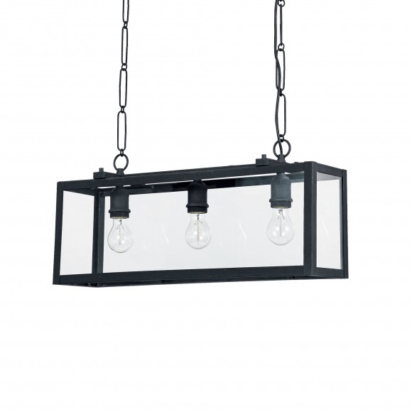 Ideal Lux 092881 Igor 3x60W|E27 mennyezeti függőlámpa - fekete