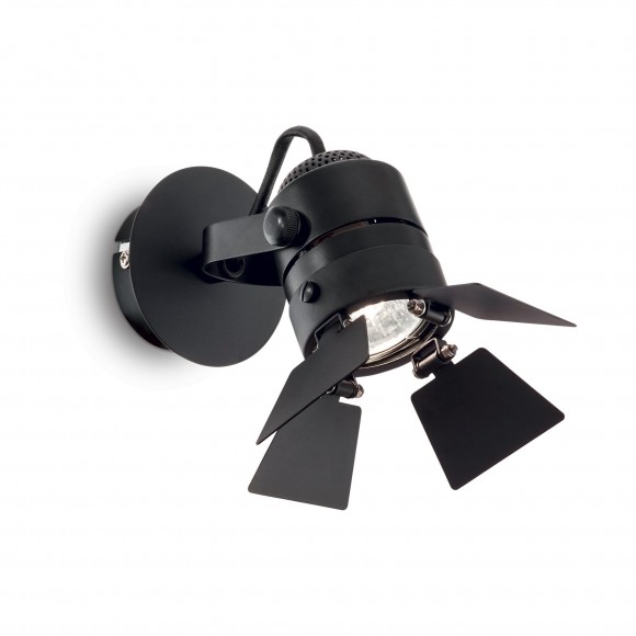 Ideal Lux 095653 mennyezetre és falra szerelhető lámpa Ciak 1x50W|GU10 - fekete