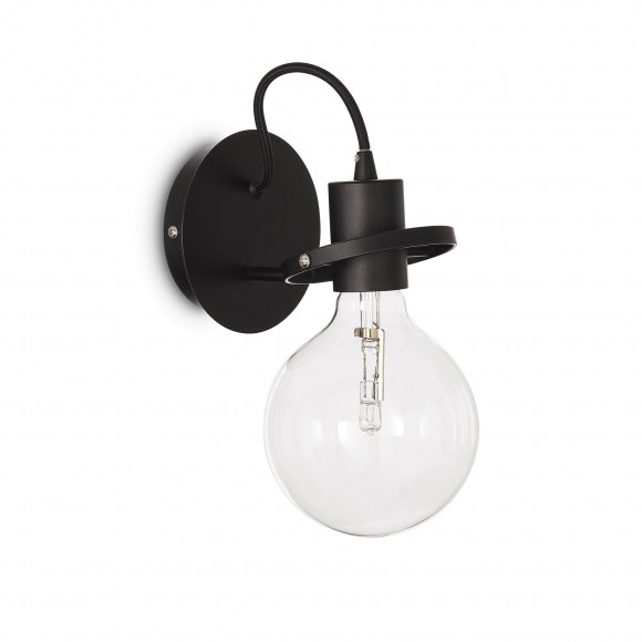 Ideal Lux 119502 fali lámpa Radio Nero 1x60W|E27 - fekete