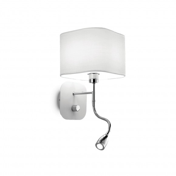 Ideal Lux 124162 LED fali lámpa irányított lámpával Holiday Bianco 1x40W|E14 - fehér