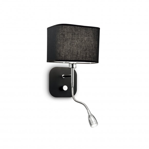 Ideal Lux 124179 LED fali lámpa irányított lámpával Holiday Nero 1x40W|E14 - fekete