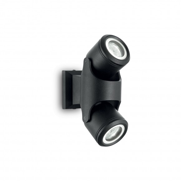 Ideal Lux 129501 kültéri fali lámpa Xenon 2x28W|GU10|IP44 - fekete