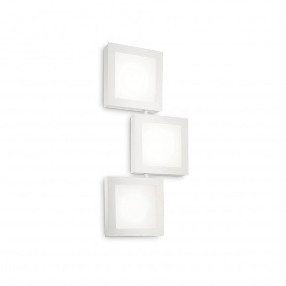Ideal Lux 142203 mennyezetre és falra szerelhető lámpa Union Sq3x15W|GX53 - fehér