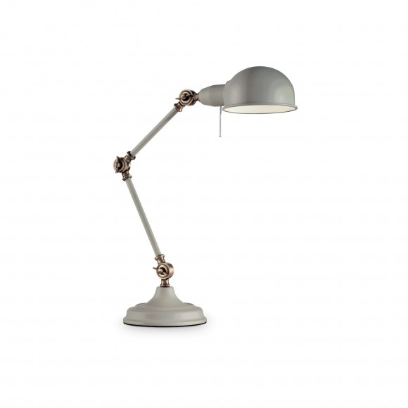 Ideal Lux 145204 asztali lámpa Truman 1x60W|E27 - szürke