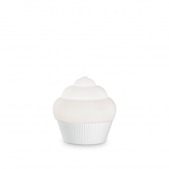 Ideális Lux 248479 asztali lámpa Cupcake Small 1x15W | GX54 - fehér alap