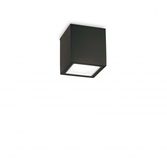 Ideal Lux 251578 mennyezetre szerelhető lámpa Techo small 1x20W | GU10 | IP54 - fekete