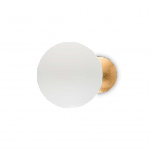 Ideal Lux 259048 LED fali lámpa Eclissi small 1x11W | 940lm | 3000K - fehér, aranyszínű