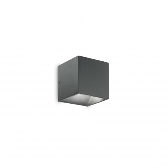 Ideal Lux 269184 LED fali lámpa Rubik 1x4,5W | 260lm | 3000K | IP54 - antracit