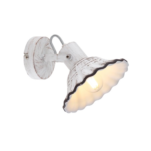 Globo 54050-1 fali lámpa Jowita 1x40W | E27 - fehér, fekete