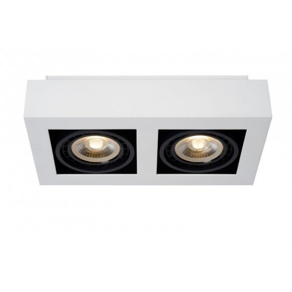 Lucide 09120/24/31 mennyezeti spotlámpa Zefix 2x12W | GU10 | 2200-3000K - Dim to warm