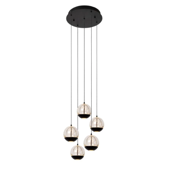 Lucide L134982430 LED mennyezeti függőlámpa SENTUBAL  | 5x5,3W integrált LED forrás | 5x210lm | 2700K
