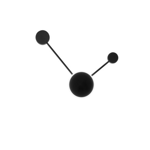 Luce Ambiente Design ETERE-PL2 NER LED mennyezetre szerelhető lámpa ETERE | 10W integrált LED forrás | fekete