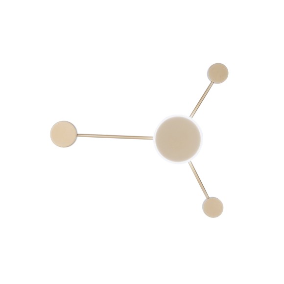 Luce Ambiente Design ETERE-PL3 ORO LED mennyezetre szerelhető lámpa ETERE | 12W integrált LED forrás | aranyszínű