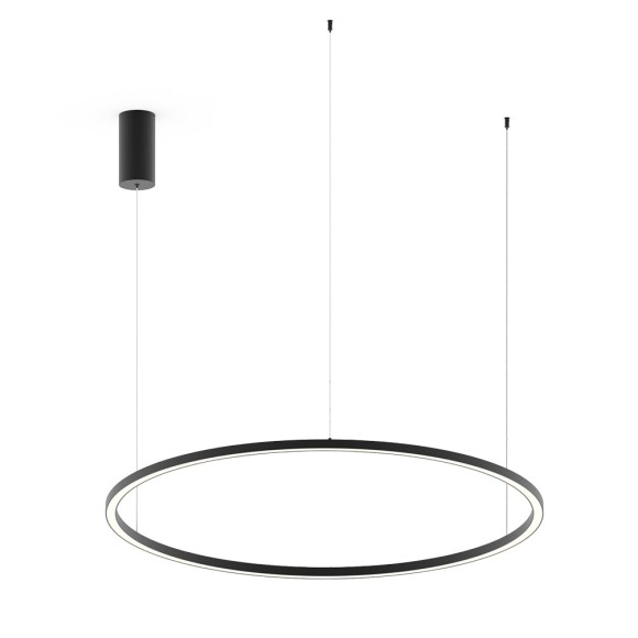 Luce Ambiente Design HOOP-S120-NER LED mennyezeti függőlámpa HOOP | 60W integrált LED forrás | a kábelen | fekete
