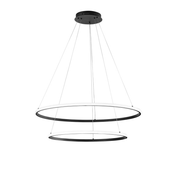 Luce Ambiente Design LED-AXIS-S8060-NER LED mennyezeti függőlámpa AXIS | 56W integrált LED forrás | a kábelen | fekete