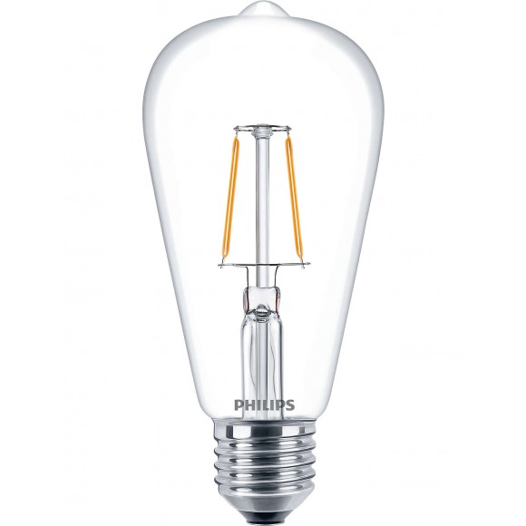 LED energiatakarékos izzó Philips 2,3W -> ekvivalens 25W E27 - Classic LEDbulb ND 2.3-25W E27 827 ST64 CL