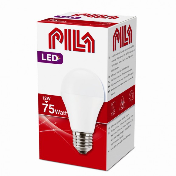 LED energiatakarékos Philips 9,4W E27 - PILA LED BULB 75W E27 827 A60 FR ND