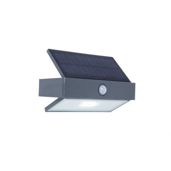 Lutec 6910601335 LED kültéri napelemes fali lámpa Arrow 1x2W | 5000K | IP44 - mozgásérzékelővel