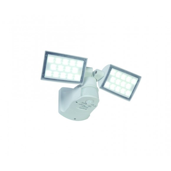 Lutec 7629401331 LED kültéri reflektor érzékelővel Peri 1x32W | 5000K | IP54 - intelligens, 2 állítható fej