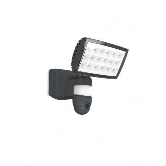 Lutec 7629502335 LED kültéri reflektor kamerával és érzékelővel Peri 1x25W | 5000K | IP44 - intelligens, állítható fejjel