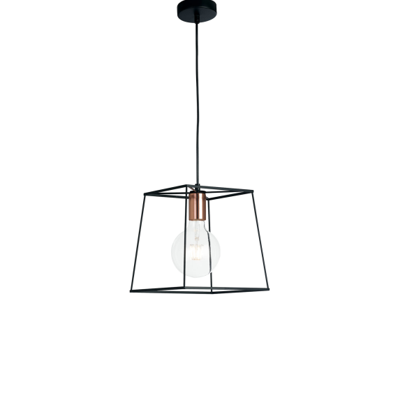 Luce Ambiente Design I-HARLEM-L-S1 mennyezeti függőlámpa HARLEM | 1×60W E27 | fekete