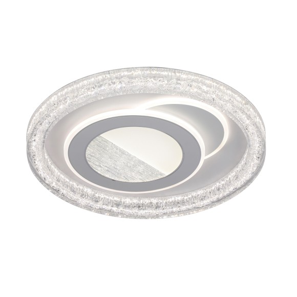 Italux 5906630854837 LED mennyezetre szerelhető lámpa Tempio | 55W integrált LED forrás | 6875lm | 3000+4000+6500K | távirányítás | fényerőszabályzó | fehér