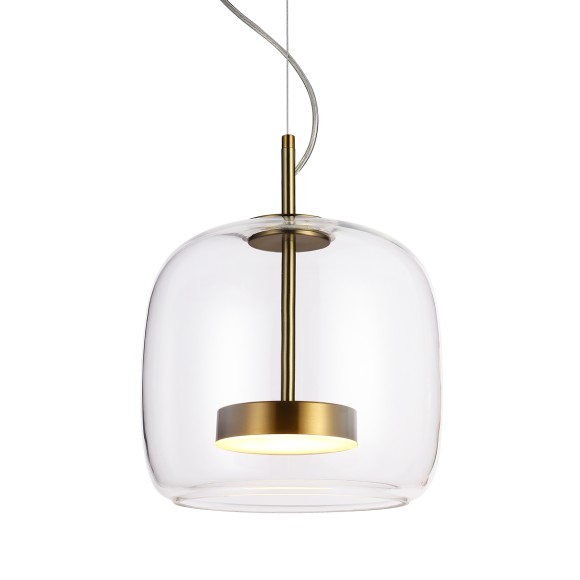 Italux PND-17760A-BRSS-CL LED mennyezeti függőlámpa Caste | 10W LED | 850lm | 3000K