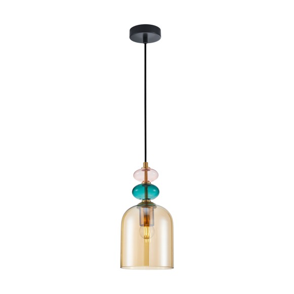 Italux PND-30263-1B-BRO-AMB mennyezeti függőlámpa Busco E27