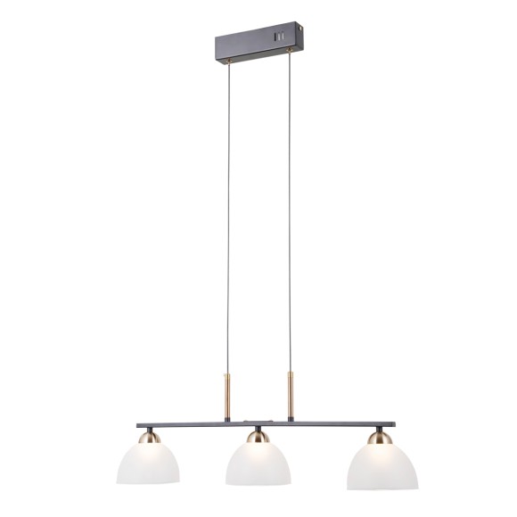 Italux PND-34374-3-BK LED mennyezeti függőlámpa Montiela | 15W LED | 772lm | 3000K