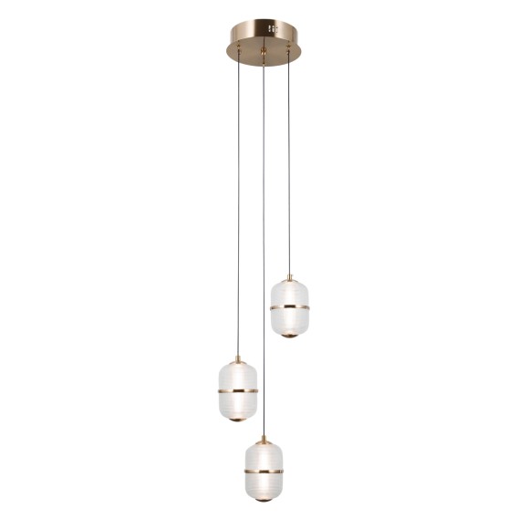 Italux PND-34375-3-HBR LED mennyezeti függőlámpa Alani | 15W LED | 1170lm | 3000K
