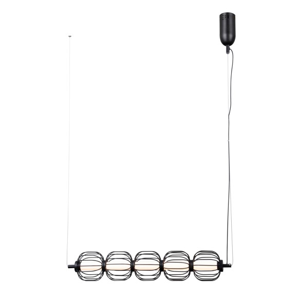Italux PND-34405-5-BK LED mennyezeti függőlámpa Pedro | 20W LED | 793lm | 3000K
