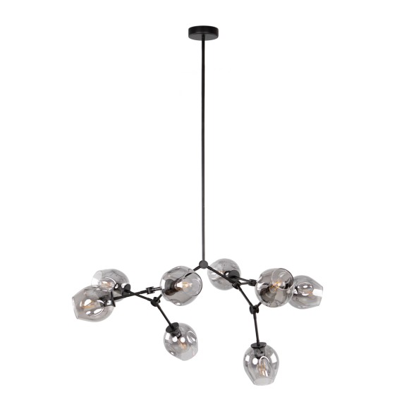 Italux PND-75075-8-BK-SG mennyezeti függőlámpa Ferral E27