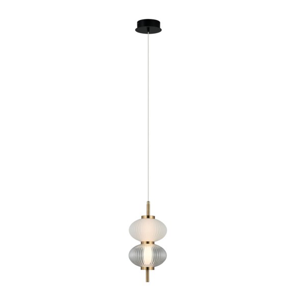 Italux PND-84938-2-BK LED mennyezeti függőlámpa Testa | 8W LED | 500lm | 3000K