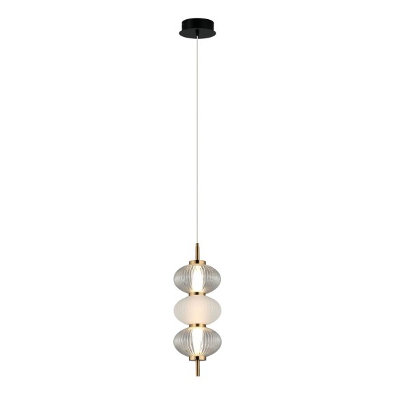 Italux PND-84938-3-BK LED mennyezeti függőlámpa Testa | 12W LED | 790lm | 3000K