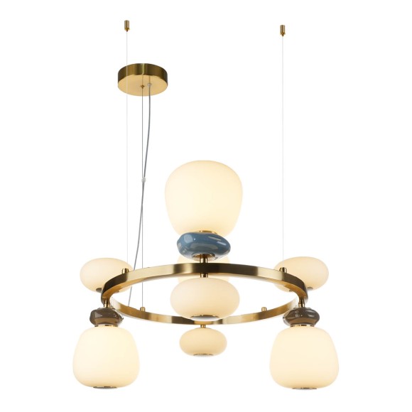 Italux PND-94981-4B-GD LED mennyezeti függőlámpa Evans | 33W integrált LED forrás | 3000K | aranyszínű | opál