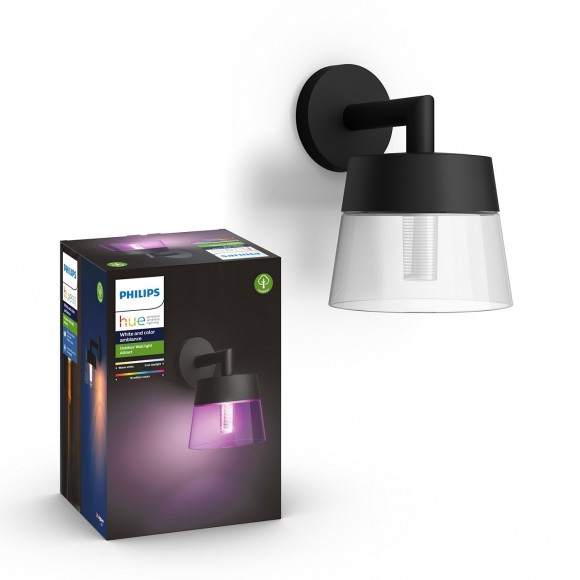 Philips Hue 17461/30/P7 LED kültéri fali lámpa Attract 1x8W | RGB - White and Color Ambiance