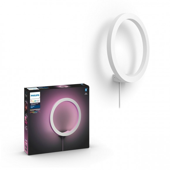 Philips Hue 40901/31/P9 LED fali lámpa Sana 1x20W|2200-6500K - Bluetooth, White and Color Ambiance