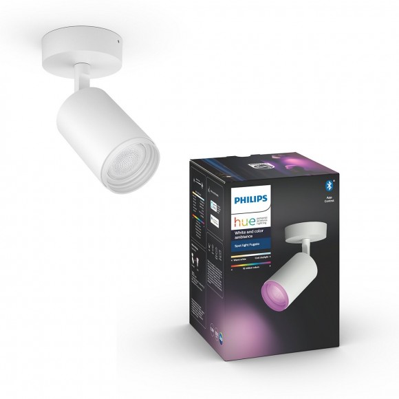 Philips Hue 50631/31/P7 mennyezeti spotlámpa Fugato 1x5,7W|GU10|2000-6500K|RGB - Bluetooth, White and Color Ambiance