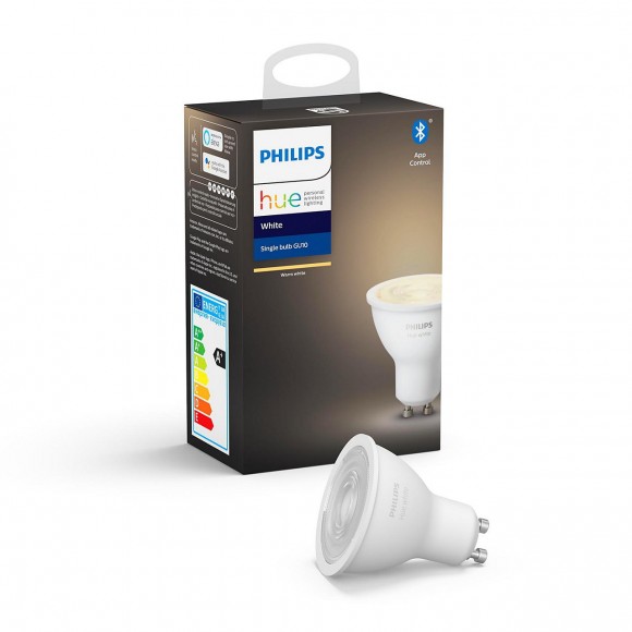 Philips Hue 8718699628697 LED izzó 1x5,2W|GU10|2700K - Bluetooth, White