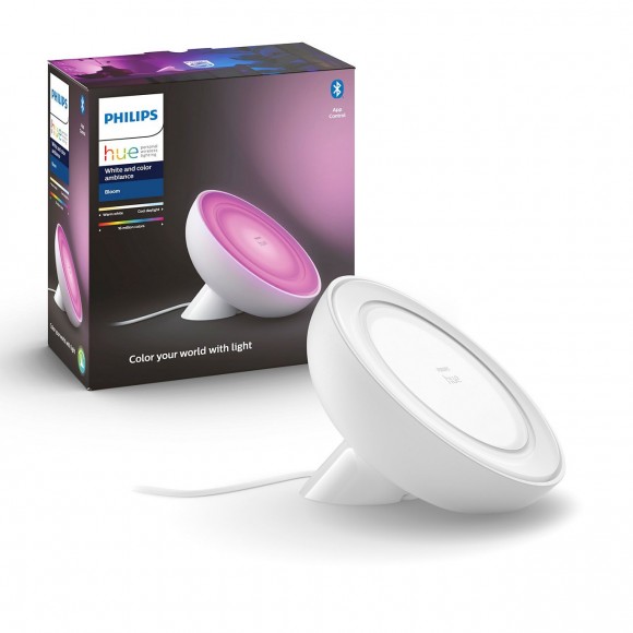 Philips Hue 8718699770983 LED asztali lámpa Bloom 1x7,1W | 2000-6500K - Bluetooth, RGB, intelligens