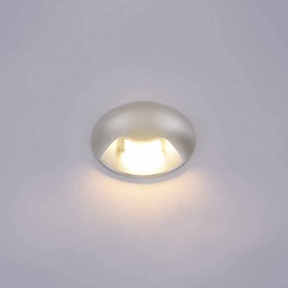 Italux PL-741-1E LED kültéri fali lámpa Basilio 1x3W | 150lm | 3000K | IP65 - ezüstszínű