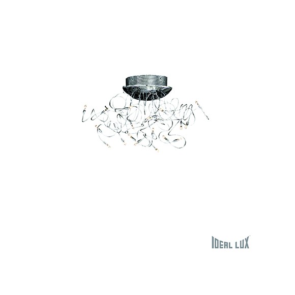 falra és mennyezetre szerelhető lámpa Ideal lux Faville PL18 18x10W G4 - króm